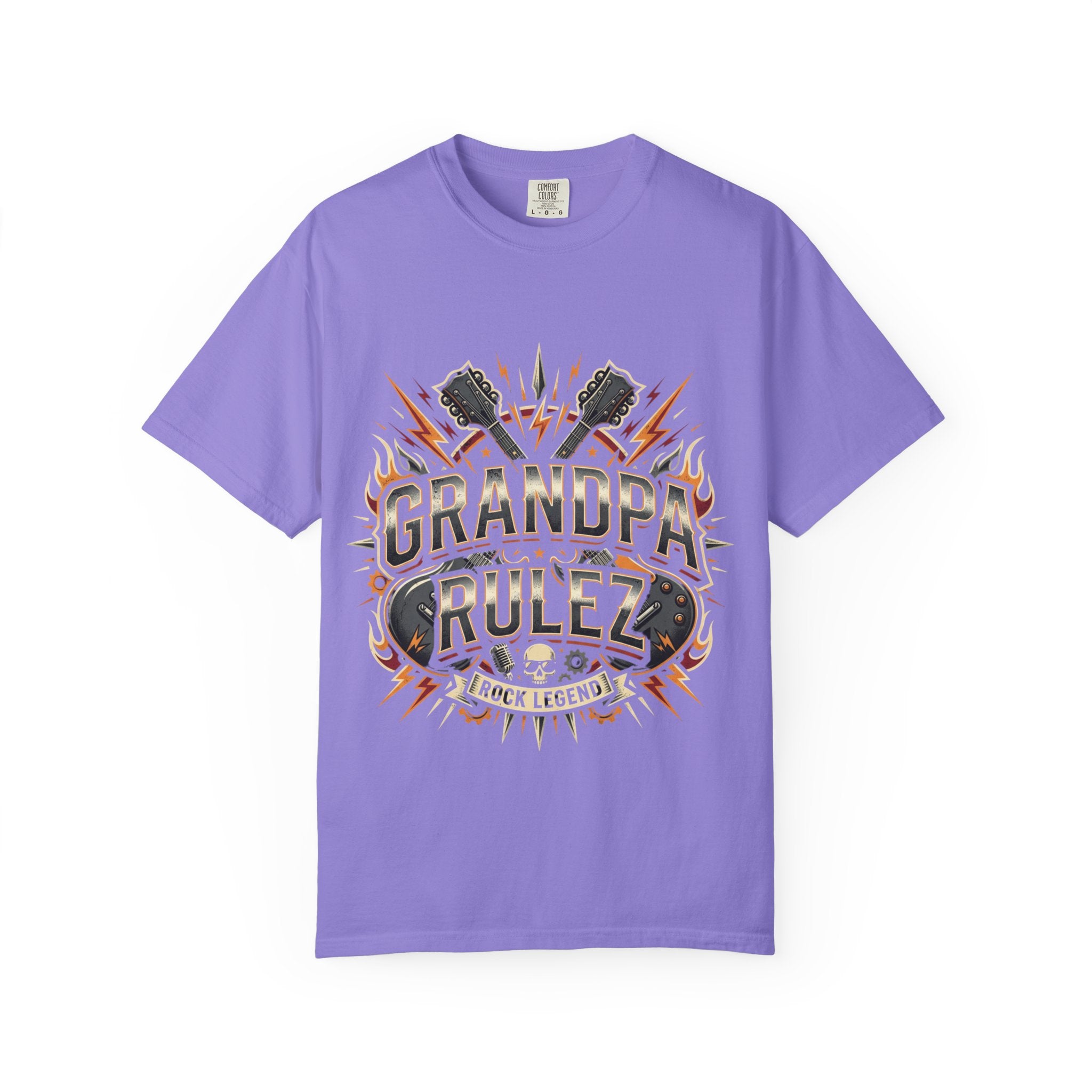 Grandpa Rulez Retro Graphic T-Shirt