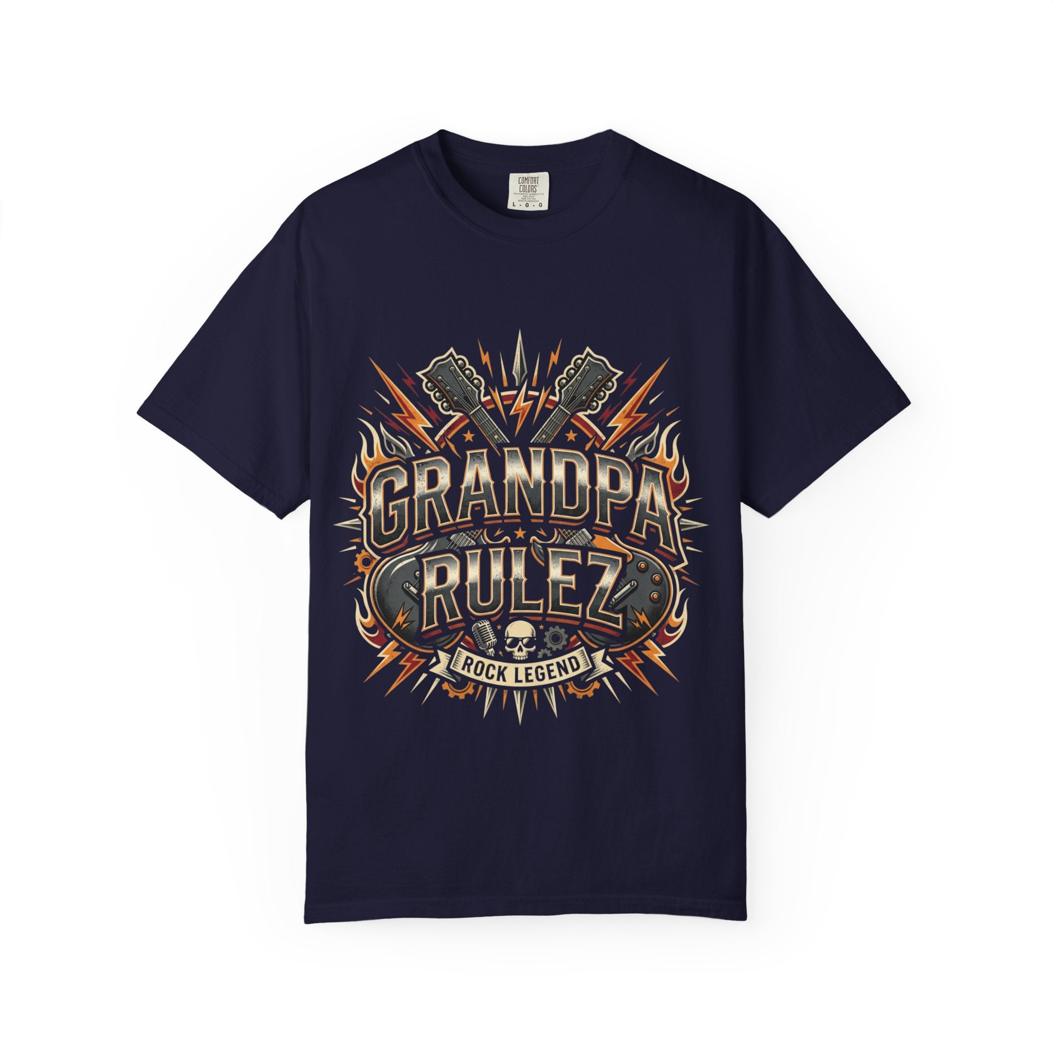 Grandpa Rulez Retro Graphic T-Shirt