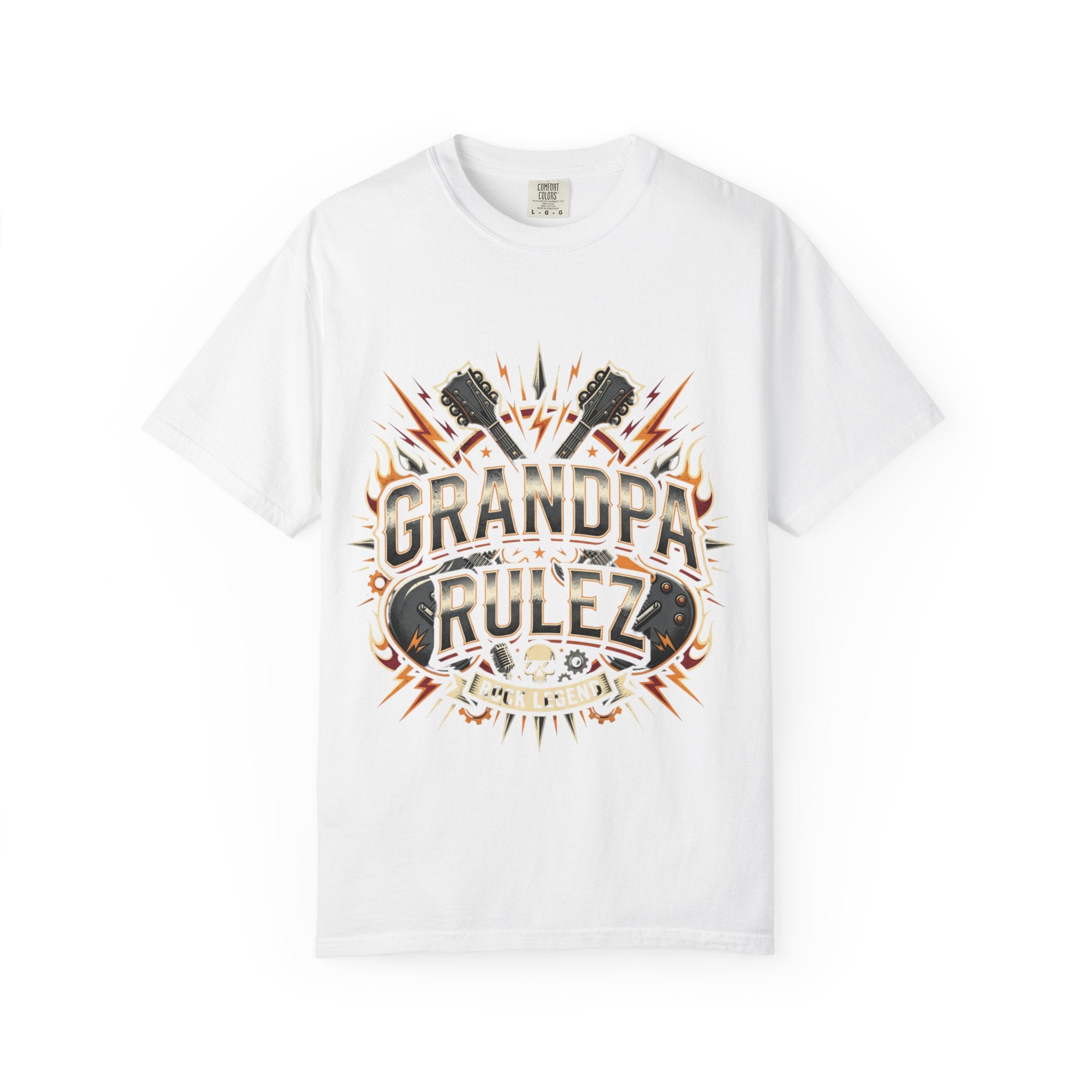 Grandpa Rulez Retro Graphic T-Shirt