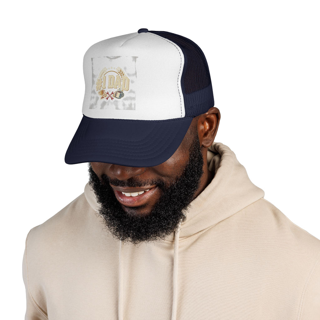 Trucker Cap — Vintage Beer Emblem Design