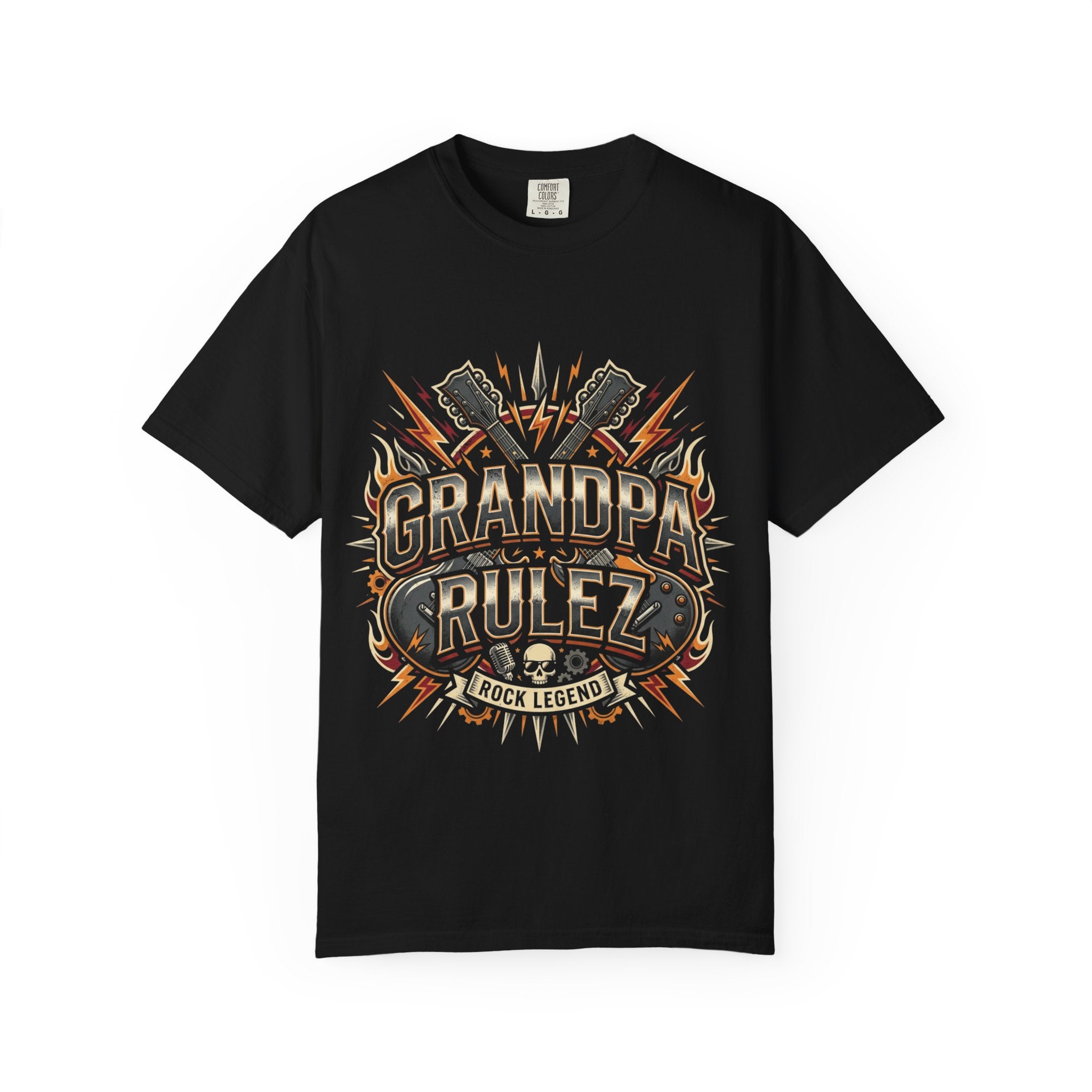 Grandpa Rulez Retro Graphic T-Shirt