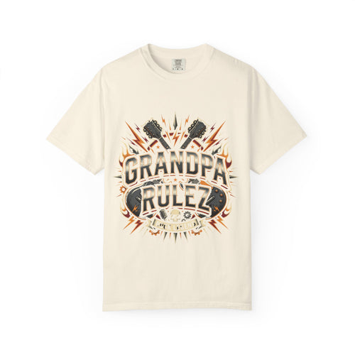 Grandpa Rulez Retro Graphic T-Shirt
