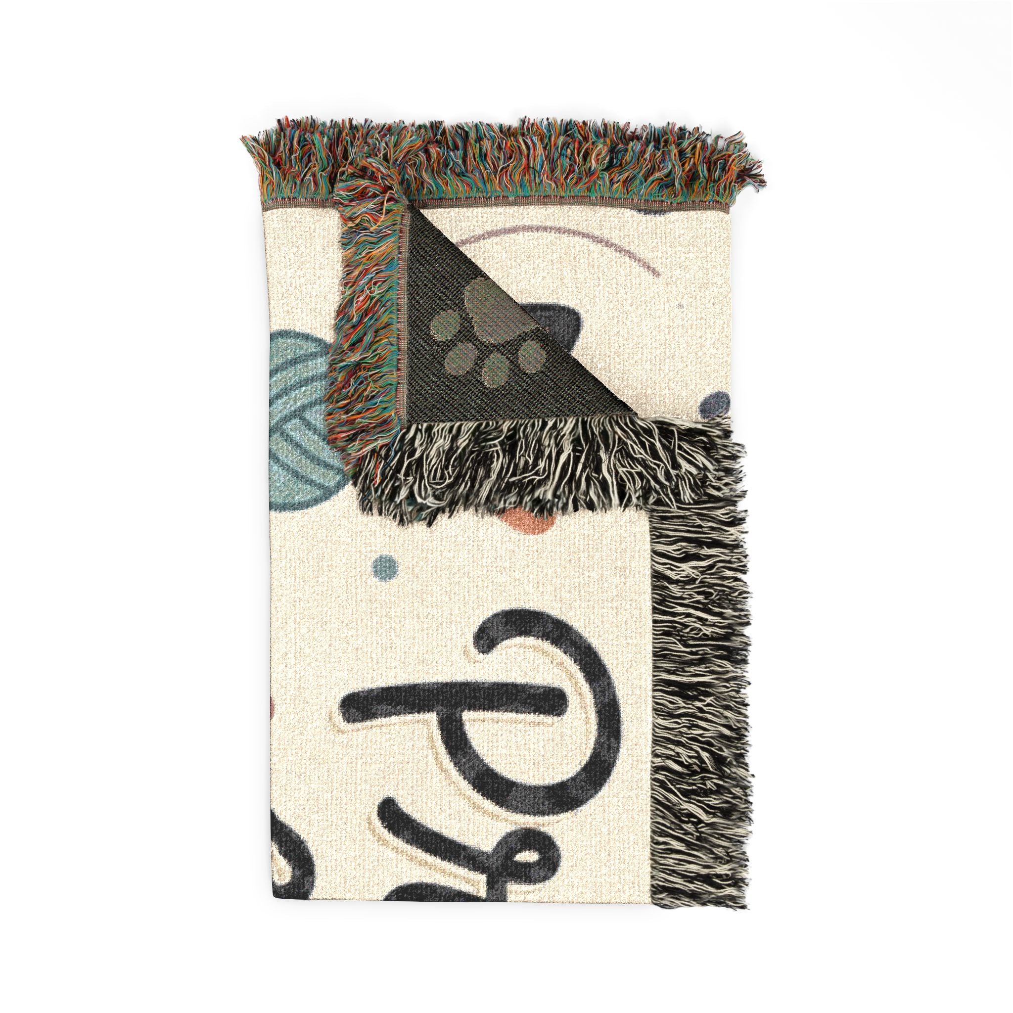 Proud Cat Mom Woven Throw Blanket