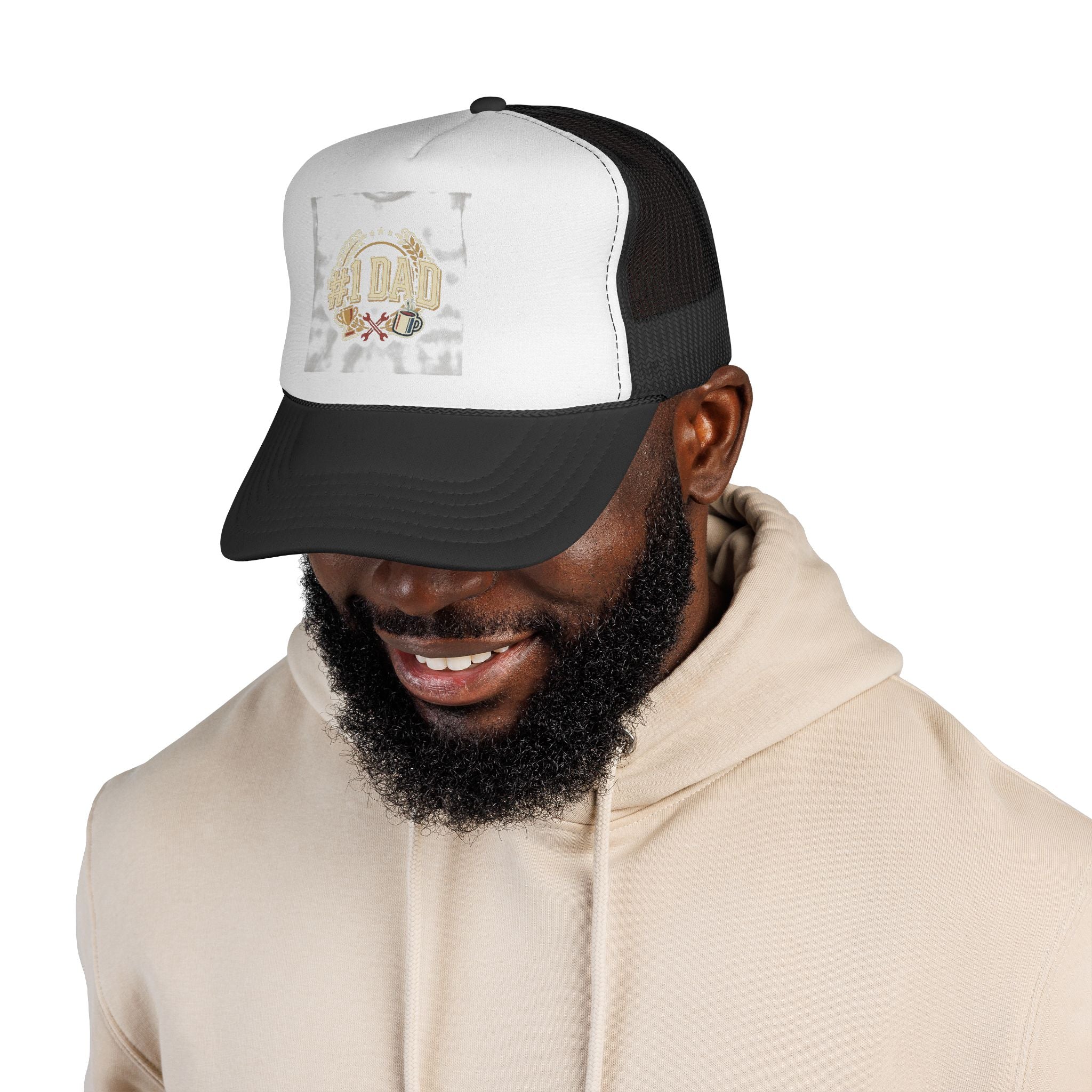 Trucker Cap — Vintage Beer Emblem Design