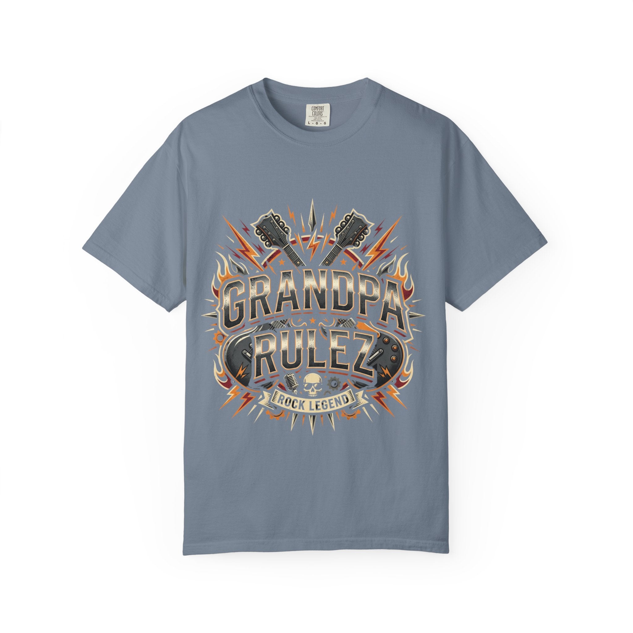 Grandpa Rulez Retro Graphic T-Shirt